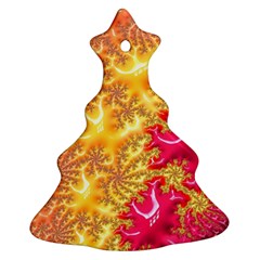 Fractal Math Mathematics Science Christmas Tree Ornament (two Sides) by Wegoenart