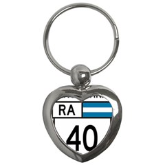 Argentina National Route 40 Key Chains (heart)  by abbeyz71