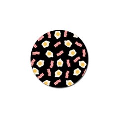 Bacon And Egg Pop Art Pattern Golf Ball Marker by Valentinaart