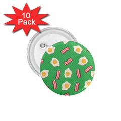 Bacon And Egg Pop Art Pattern 1 75  Buttons (10 Pack) by Valentinaart