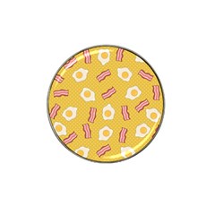 Bacon And Egg Pop Art Pattern Hat Clip Ball Marker by Valentinaart