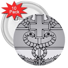 U S  Army Combat Medical Badge 3  Buttons (10 Pack)  by abbeyz71