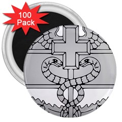 U S  Army Combat Medical Badge 3  Magnets (100 Pack) by abbeyz71