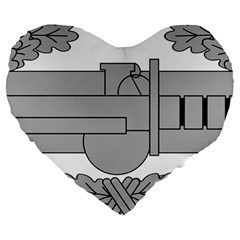 U S  Army Expert Soldier Badge - Proposed Large 19  Premium Heart Shape Cushions by abbeyz71