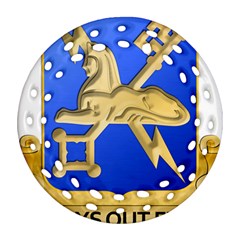 U S  Army Military Intelligence Corps Regimental Insignia Ornament (round Filigree) by abbeyz71