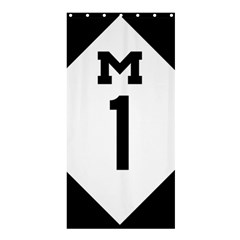 Michigan Highway M-1 Shower Curtain 36  X 72  (stall)  by abbeyz71