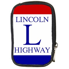 Lincoln Highway Marker Compact Camera Leather Case by abbeyz71