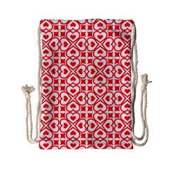 Background Card Checker Chequered Drawstring Bag (small) by Pakrebo