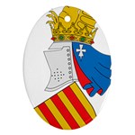 Flag Map of Valencia Ornament (Oval)