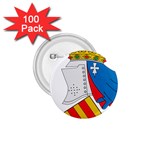 Flag Map of Valencia 1.75  Buttons (100 pack) 