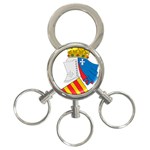 Flag Map of Valencia 3-Ring Key Chains