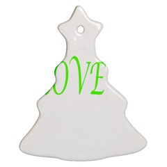 I Lovetennis Ornament (christmas Tree)  by Greencreations