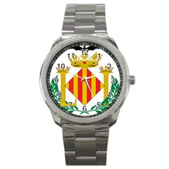 City Of Valencia Coat Of Arms Sport Metal Watch by abbeyz71