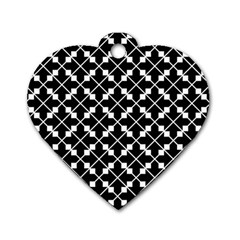Abstract Background Arrow Dog Tag Heart (one Side) by Pakrebo
