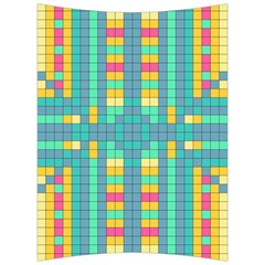 Checkerboard Squares Abstract Back Support Cushion by Pakrebo
