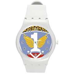 Badge Of First Allied Airborne Army Round Plastic Sport Watch (m) by abbeyz71