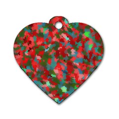 Redness Dog Tag Heart (one Side) by artifiart