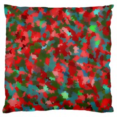 Redness Large Flano Cushion Case (one Side) by artifiart