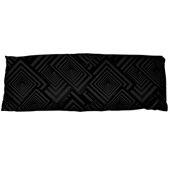 Diagonal Square Black Background Body Pillow Case (dakimakura) by Pakrebo