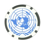 Blue Emblem of United Nations Poker Chip Card Guard (10 pack)