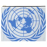 Blue Emblem of United Nations Cosmetic Bag (XXXL)