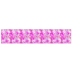 Maple Leaf Plant Seamless Pattern Pink Small Flano Scarf by Pakrebo