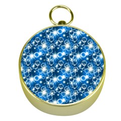 Star Hexagon Blue Deep Blue Light Gold Compasses by Pakrebo