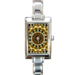 Pattern Abstract Background Art Rectangle Italian Charm Watch