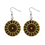 Pattern Abstract Background Art Mini Button Earrings