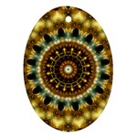 Pattern Abstract Background Art Oval Ornament (Two Sides)