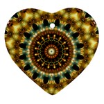 Pattern Abstract Background Art Heart Ornament (Two Sides)