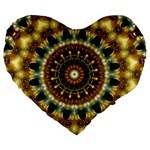 Pattern Abstract Background Art Large 19  Premium Heart Shape Cushions