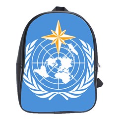 Flag Of World Meteorological Organization School Bag (large) by abbeyz71