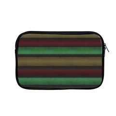 Stripes Green Red Yellow Grey Apple Macbook Pro 13  Zipper Case by BrightVibesDesign