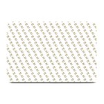 No Step On Snek Pattern White background Meme Plate Mat 18 x12  Plate Mat