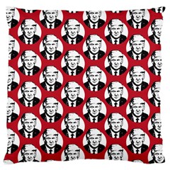 Trump Retro Face Pattern Maga Red Us Patriot Large Cushion Case (two Sides) by snek