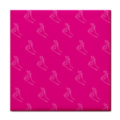 A-ok Perfect Handsign Maga Pro-trump Patriot On Pink Background Face Towel by snek
