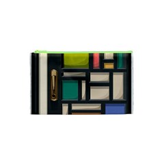 Door Stained Glass Stained Glass Cosmetic Bag (xs) by Pakrebo