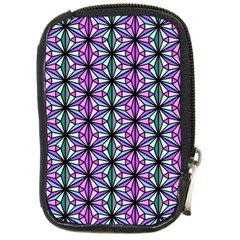 Geometric Patterns Triangle Seamless Compact Camera Leather Case