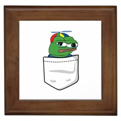 Apu Apustaja Crying Pepe The Frog Pocket Tee Kekistan Framed Tiles by snek