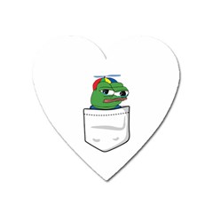 Apu Apustaja Crying Pepe The Frog Pocket Tee Kekistan Heart Magnet by snek