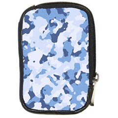 Standard Light Blue Camouflage Army Military Compact Camera Leather Case by snek