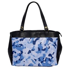 Standard Light Blue Camouflage Army Military Oversize Office Handbag by snek