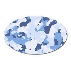Standard Light Blue Camouflage Army Military Oval Magnet by snek