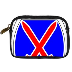 United States Army 10th Mountain Division Shoulder Sleeve Insignia Digital Camera Leather Case by abbeyz71