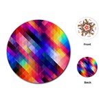 Abstract Background Colorful Playing Cards (Round)