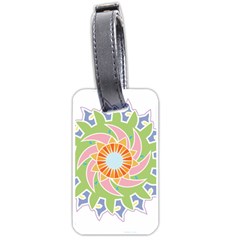 Abstract Flower Mandala Luggage Tags (one Side) 