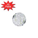 Butterfly Flower 1  Mini Buttons (10 pack) 