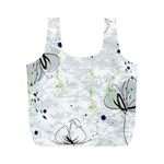 Butterfly Flower Full Print Recycle Bag (M)