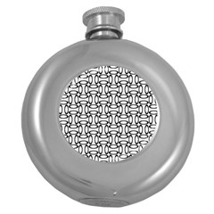 Ellipse Pattern Ellipse Dot Pattern Round Hip Flask (5 Oz) by Alisyart